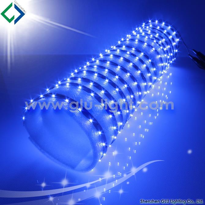 China shenzhen factory 12v 60leds/m blue 3014 sideview flex led strip