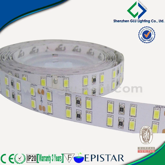 Kiinan tehtaan Ra90/Ra95 kaksirivinen 15 mm PCB 5630 led-nauhavalo CE/Rohs